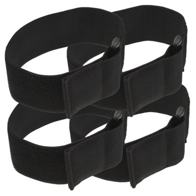 DOITOOL 4pcs Elastic Cinch Straps Hook and Arm Straps for Phone Pouch Multipurpose for Organizing Cables Ropes and Outdoor Gear