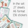 100Pcs Christian Religious Stickers - Prayer Board Supplies Kit for Women - Christian Gifts, Party Supplies - Faith, Praying Stickers- Gift for Women & Men view 2