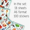 100Pcs Basketball Stickers for Water Bottle, Laptop - Basketball, Party Supplies & Decorations, Gifts for Men & Women view 2