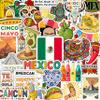 100Pcs Mexico Stickers for Scrapbooking, for Luggage, for Water Bottle - Mexican Stickers and Decals - Mexico Party Supplies & Decorations - Mexican Gifts for Women & Men view 1