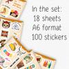 100Pcs Mexico Stickers for Scrapbooking, for Luggage, for Water Bottle - Mexican Stickers and Decals - Mexico Party Supplies & Decorations - Mexican Gifts for Women & Men view 2