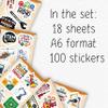 100Pcs Engineering Stickers for Laptop, for Water Bottle - Engineering Gifts & Party Supplies - Engineer Stickers - Gift for Women & Men view 2