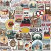 100Pcs Germany Stickers Small for Luggage, Water Bottle - Germany Party Supplies- German Stickers - Gift for Women & Men view 1
