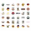 100Pcs Germany Stickers Small for Luggage, Water Bottle - Germany Party Supplies- German Stickers - Gift for Women & Men view 3