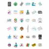 100Pcs Surgical Tech Stickers for Water Bottle, Laptop, Scrub Tech Stickers - Surgical Technologist Gifts Bulk - Gift for Women & Men view 3