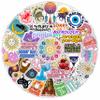 100Pcs Astrology Stickers for Water Bottle, Laptop - Zodiac Stickers - Astrology Gift, Party Decoration - Mystical Decals - Gift for Women & Men view 1