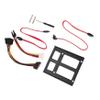 TEHAUX 2.5-inch to 3.5-inch SSD Hard Drive Adapter Tray Set Metal Mounting Bracket for Desktop Computer Power Cable view 1