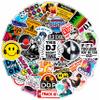 100Pcs DJ Stickers and Decals for Laptop, Water Bottle - DJ Gifts & Party Supplies - Rave, Music Stickers - Gift for Women & Men view 1