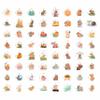 100Pcs Cute Capybara Stickers Waterproof, Vinyl, Small -Capybara Party Supplies & Decorations - Gift for Women & Men view 4