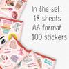 100Pcs Esthetician Stickers for Laptop, Skincare Stickers - Esthetician Party Supplies, Gifts - Gift for Women & Men view 2