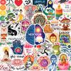 100Pcs Meditation Stickers for Water Bottle and Laptop - Gift for Meditation Lovers - Zen, Chakra Stickers - Gift for Women & Men view 1