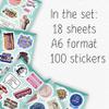 100Pcs Feminist Stickers, Decals - Feminism Stickers for Water Bottle, Laptop - Feminist Party Supplies & Dacorations - Gift for Women & Men view 2