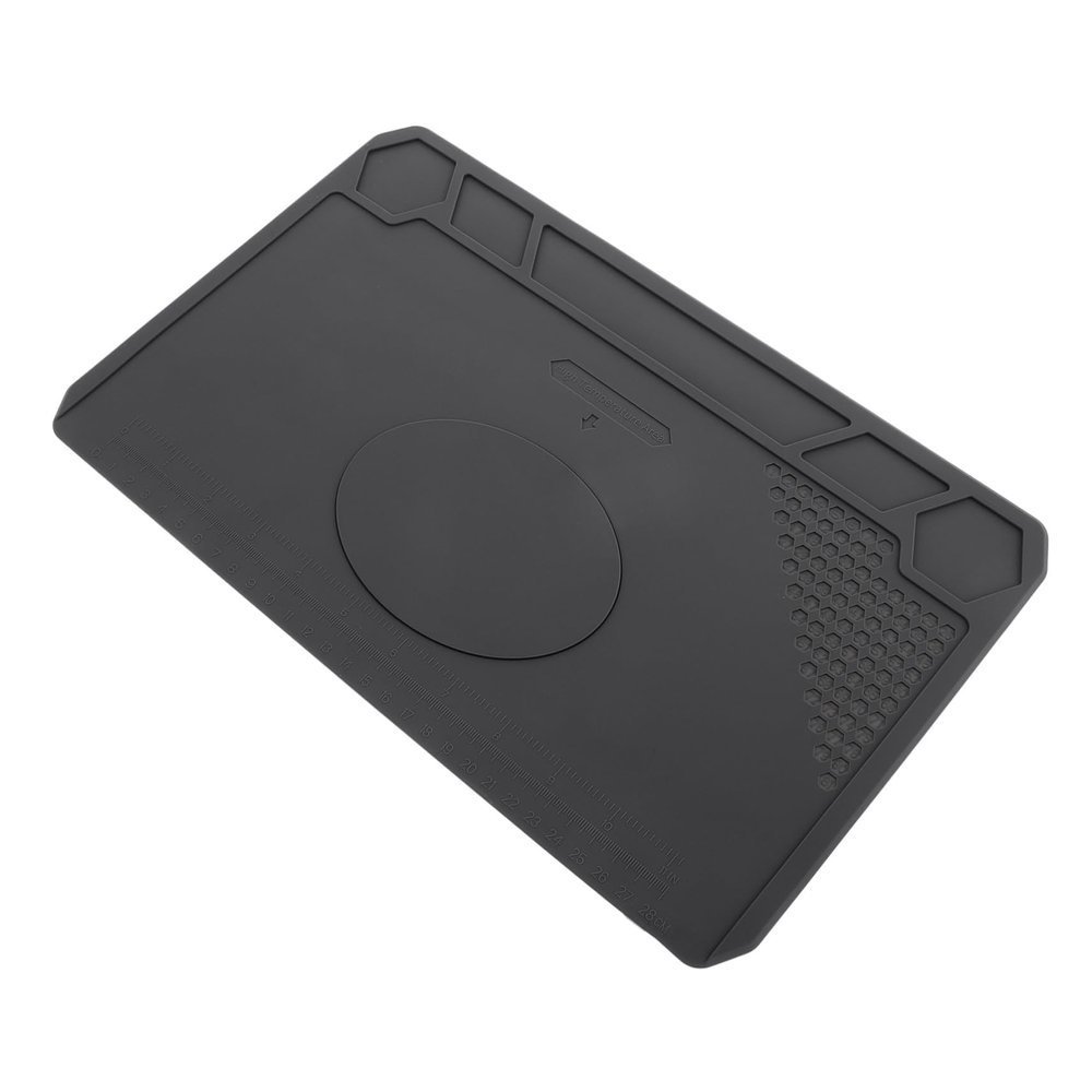 Angoily High-temperature Silicone Soldering Mat Magnetic Base for Electronics Repair and Diy Projects Insulation Pad for Mobile Phone and Digital Device Maintenance