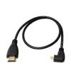 ACGTUY HDMI-Compatible TY>pe A to D 90 Degree M;ic/ro HD to HD Cable Left/Right Angle Compatible with The Digital Camera A6400 GH4 Tablet 30cm/150cm(Right,1.5M) view 1
