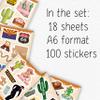 100Pcs Arizona Stickers Small for Water Bottle, Laptops, for Luggage - Arizona Gifts and Souvenirs, Party Supplies - Gift for Women & Men view 2