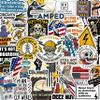 100Pcs Funny Electrician Stickers for Hard Hats, Waterbottle - Electrical Stickers - Electrician Gifts for Men, Party Supplies - Gift for Women & Men view 1