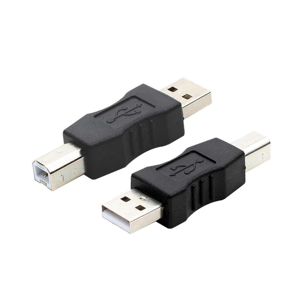 USB to Printer Adapter fit for HP Canon Dell Epson Brother, Scanner and External Hard Drive, 2-Pack