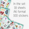 100Pcs Social Work Stickers for Laptop, for Water Bottle - Social Worker Gifts - Gift for Women & Men view 2