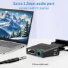 HDMI to VGA, HDMI to VGA Adapter (Male to Female) with 3.5mm Sound Cable for Computer, Desktop, Laptop, PC, Monitor, Projector view 4