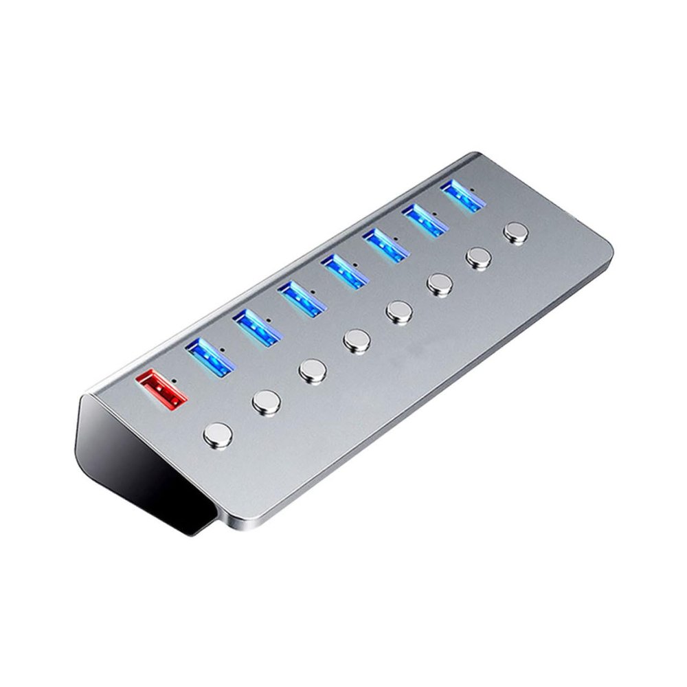 TEHAUX 1Pc Port Hub with Charging Port Extension Tool for Multiple Devices Practical Splitter with Individual Hub for Laptops and More