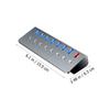 TEHAUX 1Pc Port Hub with Charging Port Extension Tool for Multiple Devices Practical Splitter with Individual Hub for Laptops and More view 2