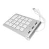 ARTIBETTER 18-Key Numeric Keypad Laptop Desktop Pc Keyboard Number Pad Zinc Alloy Numeric Keypad Hub view 1