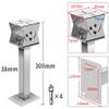 304 Stainless Steel CCTV Surveillance Camera Mount Bracket Heavy Duty Wall & Ceiling Base for Outdoor or Indoor Security Systems (MON010) view 2