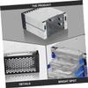 Happyyami 3-Bay Hard Drive Rack Ssd Mount Bracket Aluminum Alloy Easy Install Fit Optical Drive Bay view 2