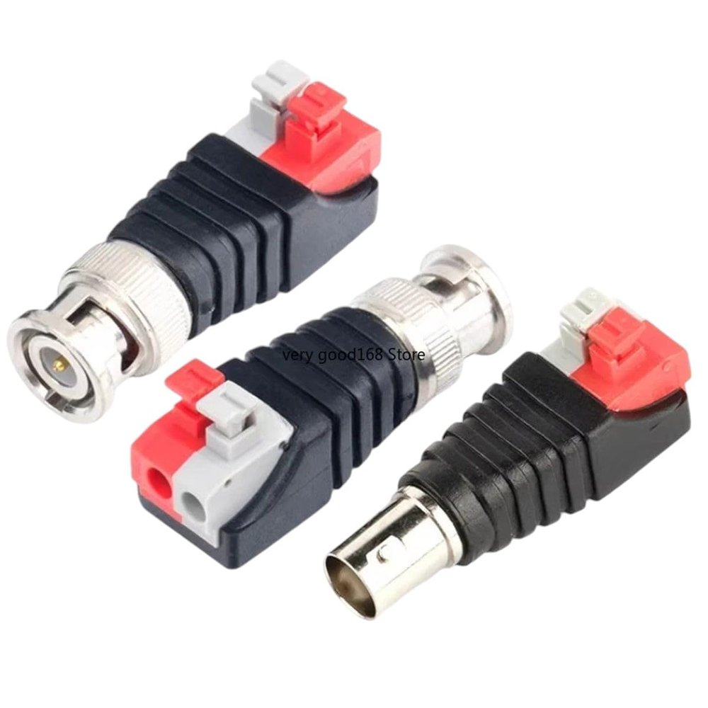 2/5/10PCS Q9 Plug 75-5 Press Bnc Connector Analog Surveillance Camera Welding-free Video Cable Copper Core Interface New 2025 For Arrival High Reliable Electronic Component, Stable Performance