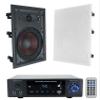 Rockville Bundle: BluAmp 150 Home Stereo Bluetooth Amplifier Receiver Optical/Phono/RCA Bundle with Pairs of WA858 8" in-Wall Home Speakers w Kevlar Woofer+Silk Dome Tweeter (2 Items) view 1