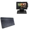 BoxWave Keyboard Compatible with Ziosk Tablet - SlimKeys Bluetooth Keyboard, Portable Thin with Chiclet-Style Keys - Jet Black view 1