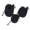 Angoily 3pcs Neoprene Camera Lens Case Set Elastic Lens Pouch Drawstring for Outdoor Use Sturdy Protector Bags for DSLR Cameras view 1