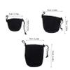 Angoily 3pcs Neoprene Camera Lens Case Set Elastic Lens Pouch Drawstring for Outdoor Use Sturdy Protector Bags for DSLR Cameras view 2