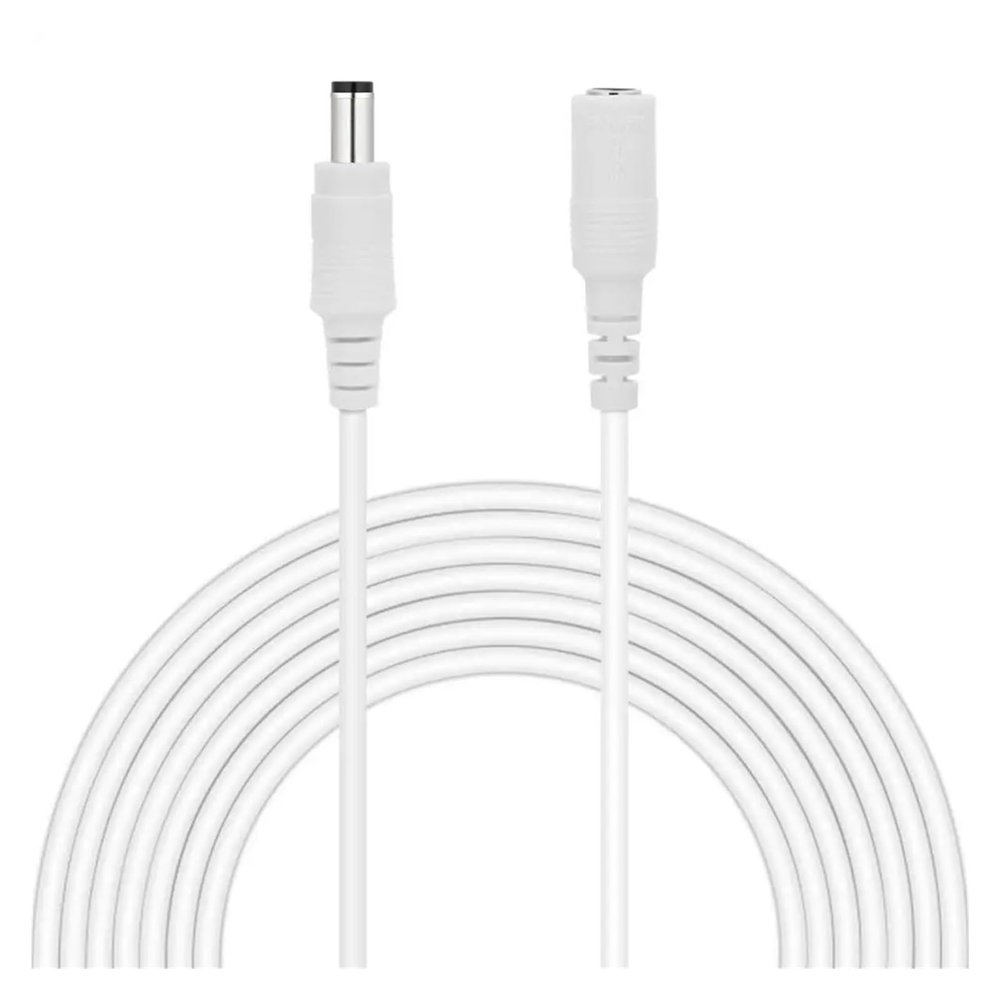ACGTUY DC 12V Power Cable 5.5mm*2.1mm Male Female Connector 0.5M 1M 2M 300cm 4M 5M 6M 7M 8M 10M Power Cord Extension Wire(1M)