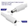 ACGTUY DC 12V Power Cable 5.5mm*2.1mm Male Female Connector 0.5M 1M 2M 300cm 4M 5M 6M 7M 8M 10M Power Cord Extension Wire(1M) view 2