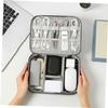 COHEALI Electronic Organizer Bag for Digital Accessories Compact Storage Pouch for Cables Chargers and Power Adapters Lightweight Case for Easy Carrying view 3