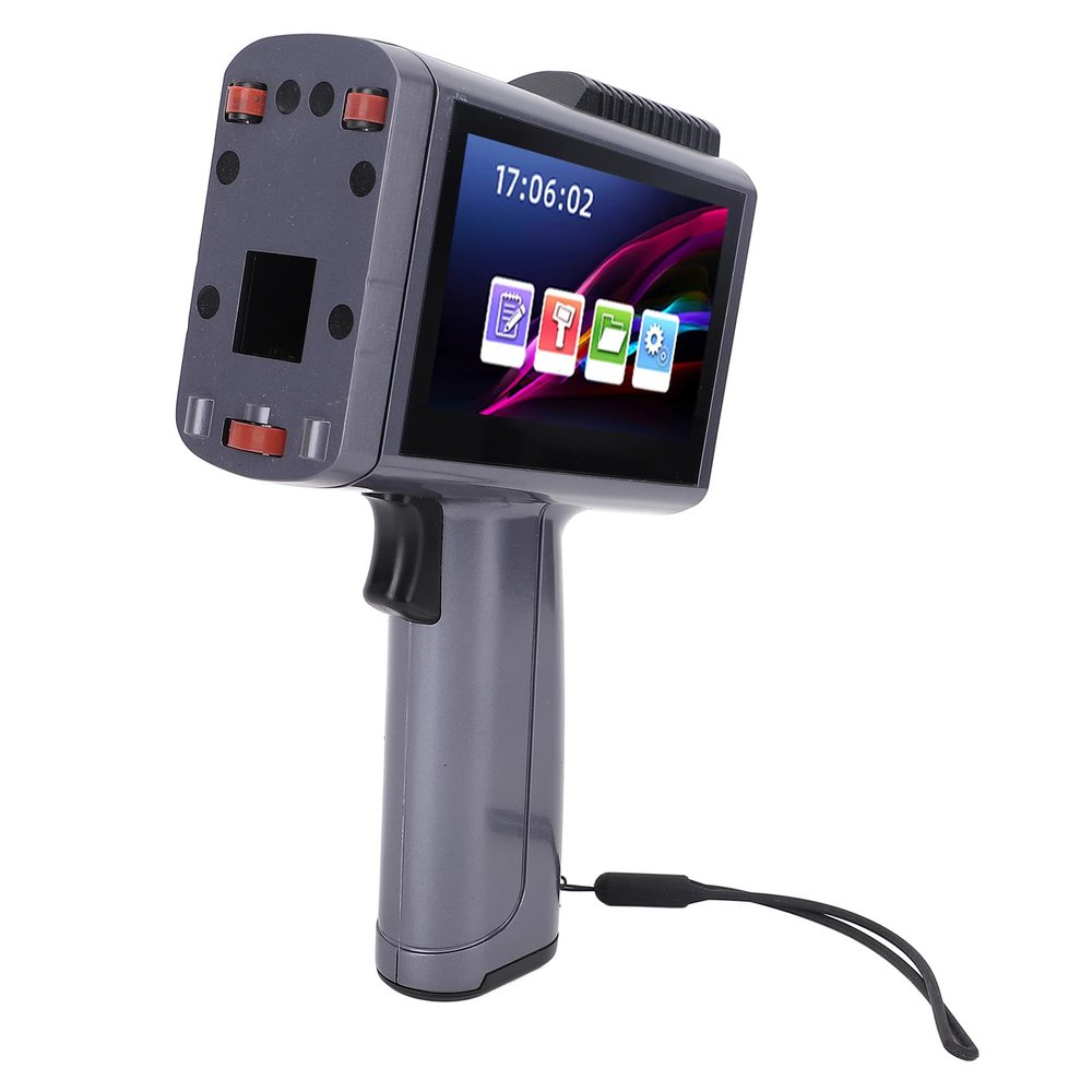 Handheld Inkjet Printer, HD Touch Screen, Powerful Performance, Multi Functional Portable Handheld Printer for Date Time Batch Number with Versatile Usage (US Plug (100-240V))