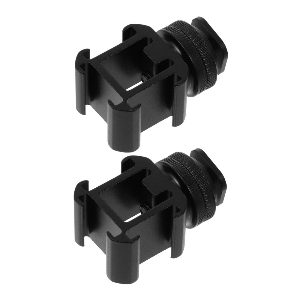 Angoily 2-Piece Hot Shoe Base Mounts Adapter for DSLR Cameras Professional Video Light Support Cold Shoe Mount for Photography and Vlogging
