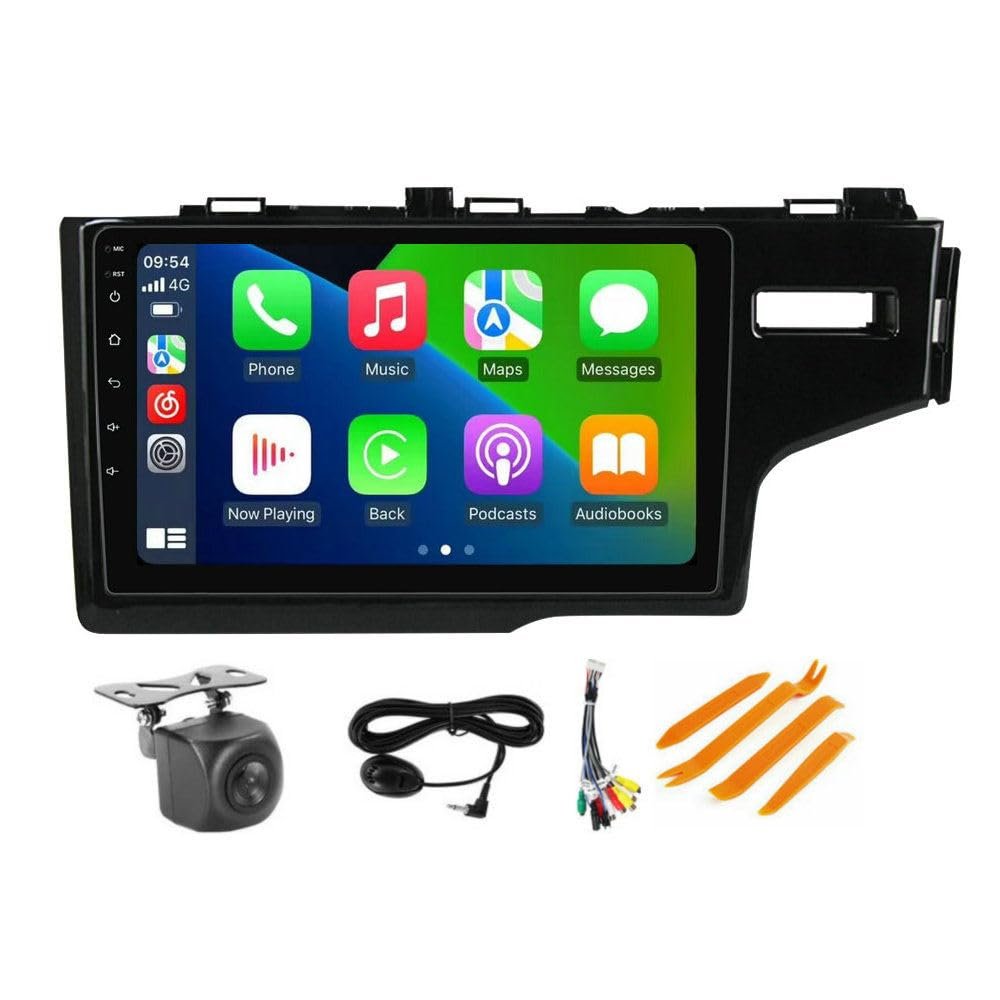 Android Stereo for Honda Fit Jazz 2014-2017 RHD - 9" IPS Touch Screen Built-in Car-Play Android Auto/GPS Navigation/5G WiFi/FM/SWC/AHD Camera