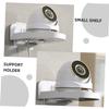 SOLUSTRE 2pcs Bathroom Shelf Webcam Stand Wall-Mounted Storage Rack for and Router view 2