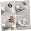 SOLUSTRE 2pcs Bathroom Shelf Webcam Stand Wall-Mounted Storage Rack for and Router view 3