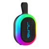 JLab Pop Party Portable Bluetooth Speaker, Black, 8+ Hours of Playtime, IP55 Waterproofing, Detachable Loop Handle, Customizable RGB LED Lighting, Lab Sync Up to 100 Speakers, Custom Sound in-App view 1
