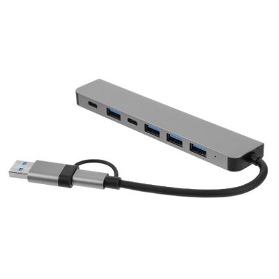 LALAFINA USB Hub Splitter Adapter for Laptop Type Expander Dual- Design for Fast Data Transfer and Versatile Compatibility
