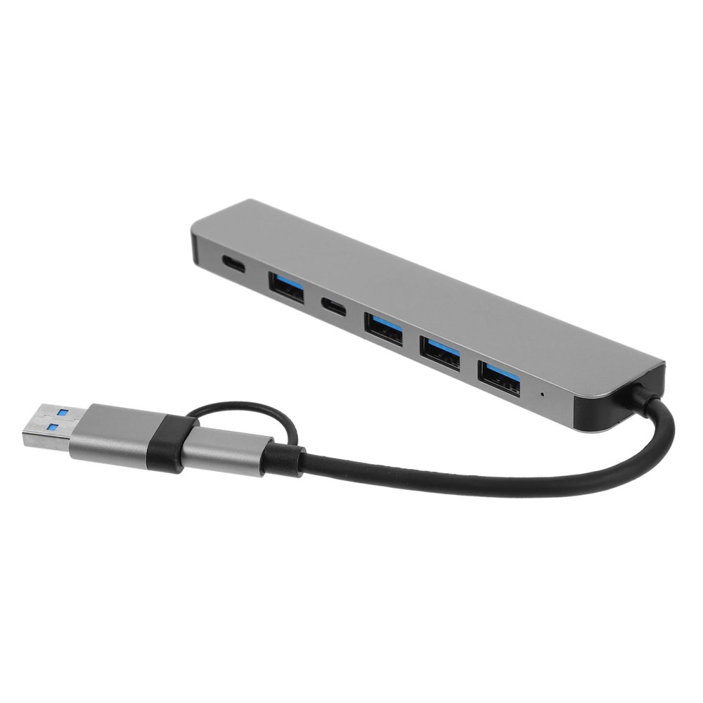 LALAFINA USB Hub Splitter Adapter for Laptop Type Expander Dual- Design for Fast Data Transfer and Versatile Compatibility