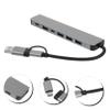 LALAFINA USB Hub Splitter Adapter for Laptop Type Expander Dual- Design for Fast Data Transfer and Versatile Compatibility view 3