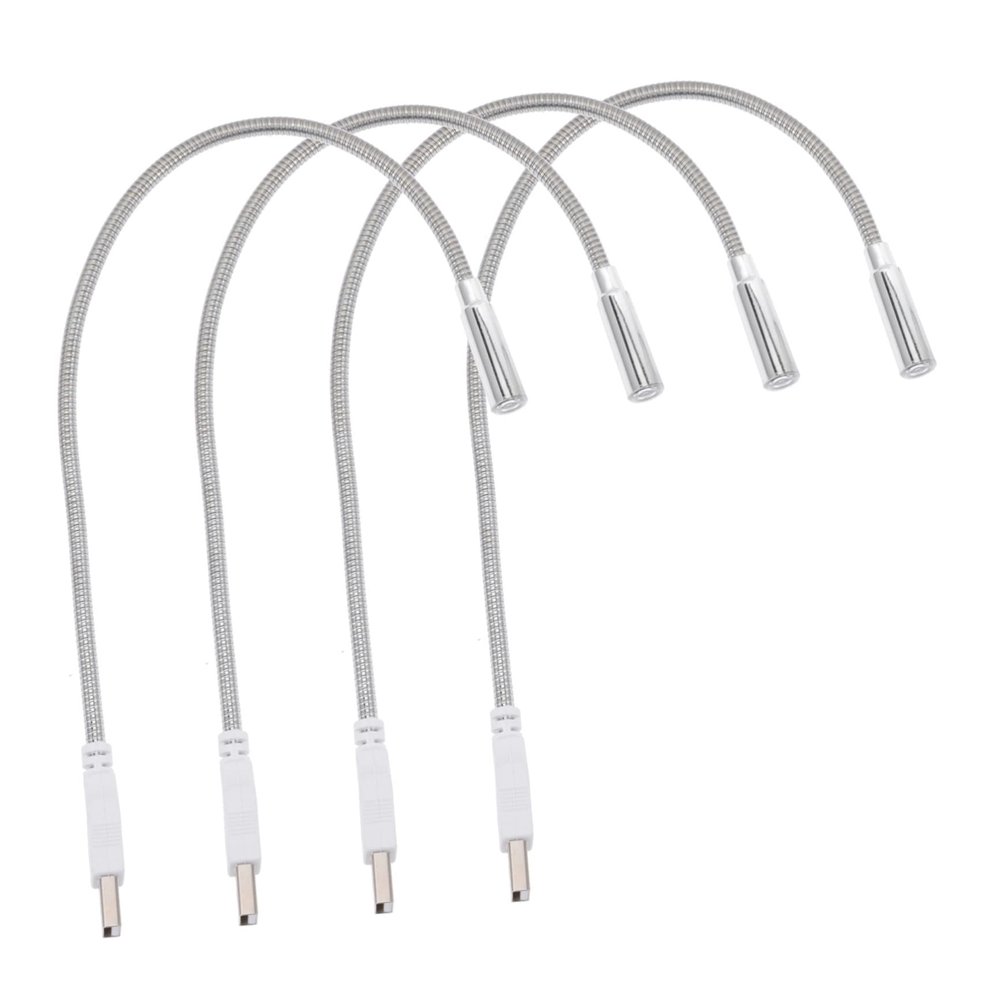 KALLORY 4Pcs Flexible Keyboard Light Eye Protection LED Lamp Portable Night Reading Light for and Desks Brightness for Comfortable Use