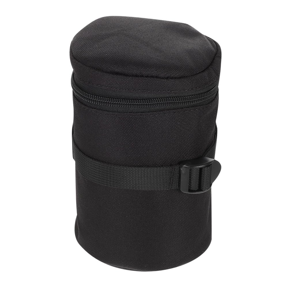 POPETPOP Professional Camera Lens Pouch Pu Storage Case for Dslr Lenses Shockproof and Water-resistant Design for Photographers and Travel Use Large Compatible