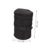 POPETPOP Professional Camera Lens Pouch Pu Storage Case for Dslr Lenses Shockproof and Water-resistant Design for Photographers and Travel Use Large Compatible view 2
