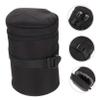 POPETPOP Professional Camera Lens Pouch Pu Storage Case for Dslr Lenses Shockproof and Water-resistant Design for Photographers and Travel Use Large Compatible view 3