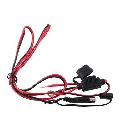 Waterproof 12V SAE to USB Dual Charger Adapter for Motorcycle Includes Inline Fuse for Mobile Phone and GPS Charging Compatible Devices